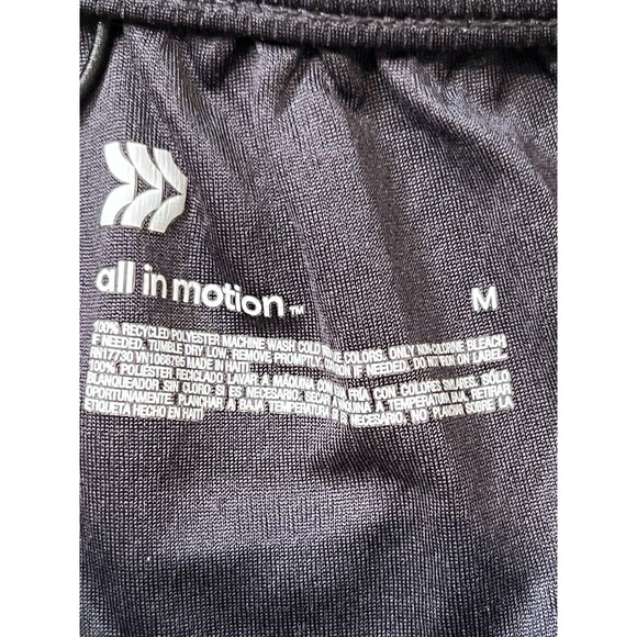 All In Motion Shorts Boys Medium Black Polyester Athletic Basketball Logo - Picture 8 of 12